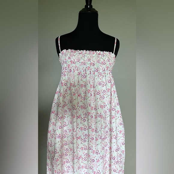 WAYF Nella midi shift dress size S floral spaghetti straps cottagecore pockets - Picture 6 of 12